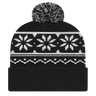 Cap America USA-Made Beanie RKF12 Snowflake Knit Cap with Cuff