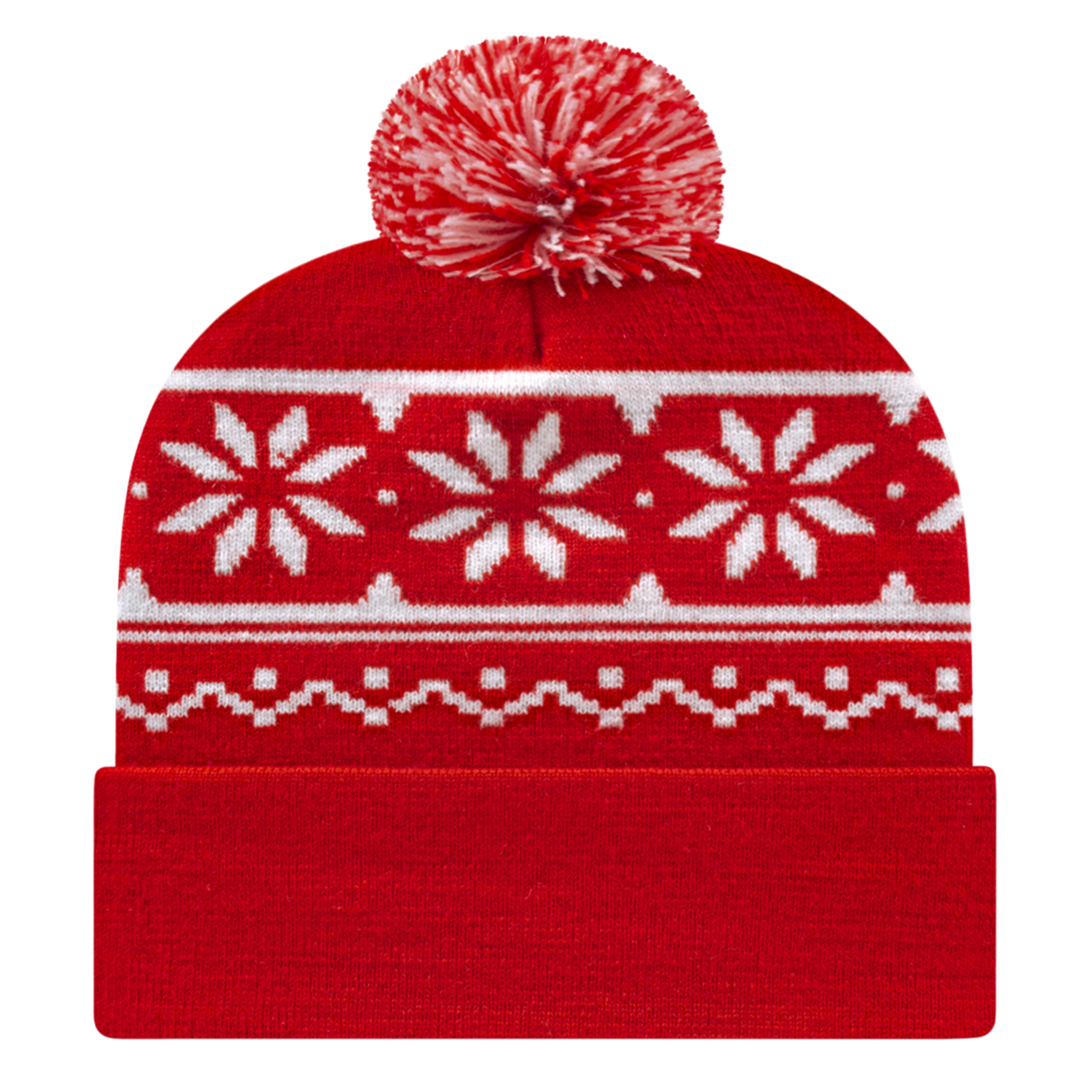 Cap America Snowflake Knit Cap with Cuff RKF12