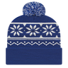 Cap America USA-Made Beanie RKF12 Snowflake Knit Cap with Cuff