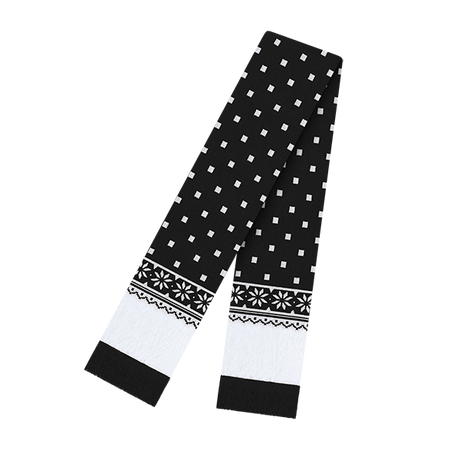 Cap America USA-Made Beanie RKF60 Snowflake Scarf