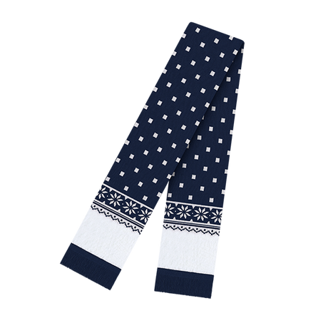 Cap America USA-Made Beanie RKF60 Snowflake Scarf
