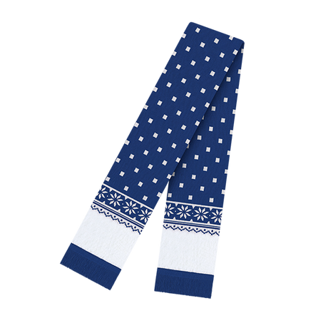 Cap America USA-Made Beanie RKF60 Snowflake Scarf