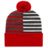 Cap America USA-Made Beanie RKH12 Half Color Knit Cap with Cuff