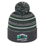 Cap America USA-Made Beanie RKL12 Striped Knit Cap with Cuff