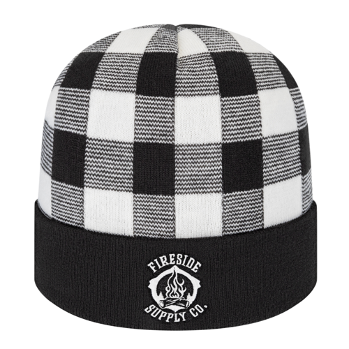 Cap America USA-Made Beanie RKP12 Plaid Knit Cap with Cuff