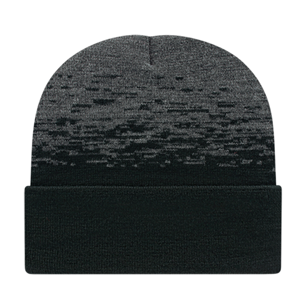 Cap America USA-Made Beanie RKS12 Static Pattern Knit Cap with Cuff