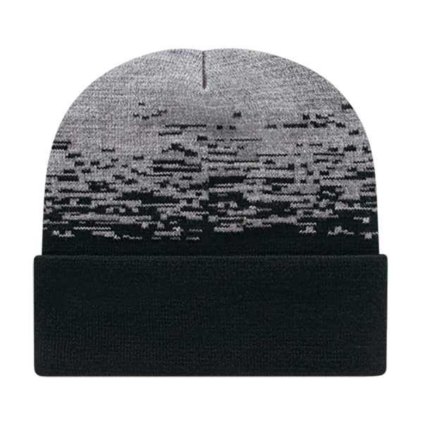 Cap America USA-Made Beanie RKS12 Static Pattern Knit Cap with Cuff