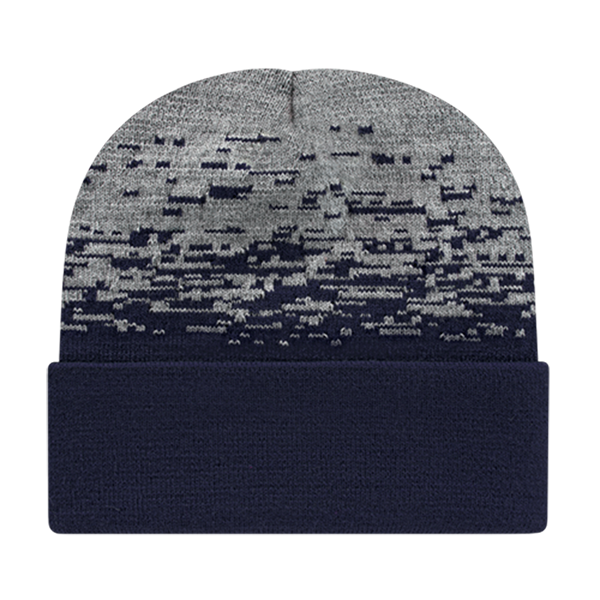 Cap America USA-Made Beanie RKS12 Static Pattern Knit Cap with Cuff