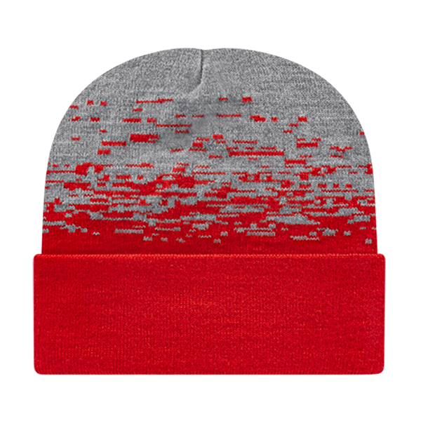 Cap America USA-Made Beanie RKS12 Static Pattern Knit Cap with Cuff