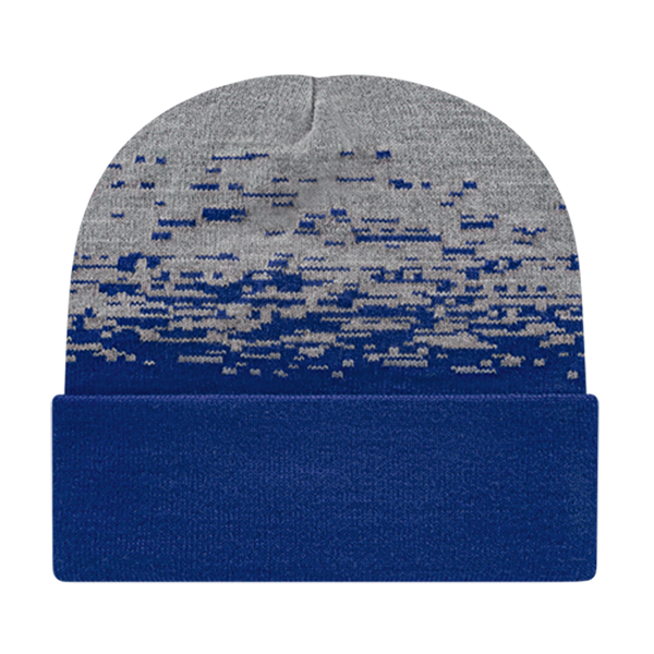 Cap America USA-Made Beanie RKS12 Static Pattern Knit Cap with Cuff