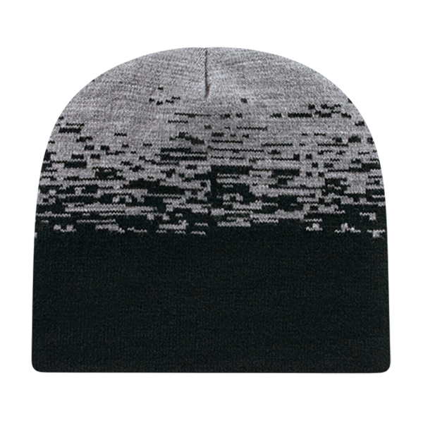 Cap America USA-Made Beanie RKS9 Static Pattern Knit Beanie