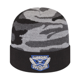Cap America USA-Made Beanie RKUC12 Urban Camouflage Knit Cap with Solid Color Cuff