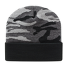 Cap America Urban Camouflage Knit Cap with Solid Color Cuff RKUC12