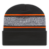 Cap America USA-Made Beanie RKV12 Variegated Striped Knit Cap with Cuff