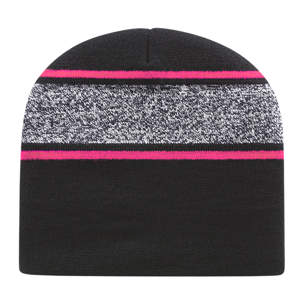 Cap America USA-Made Beanie RKV9 Variegated Striped Beanie