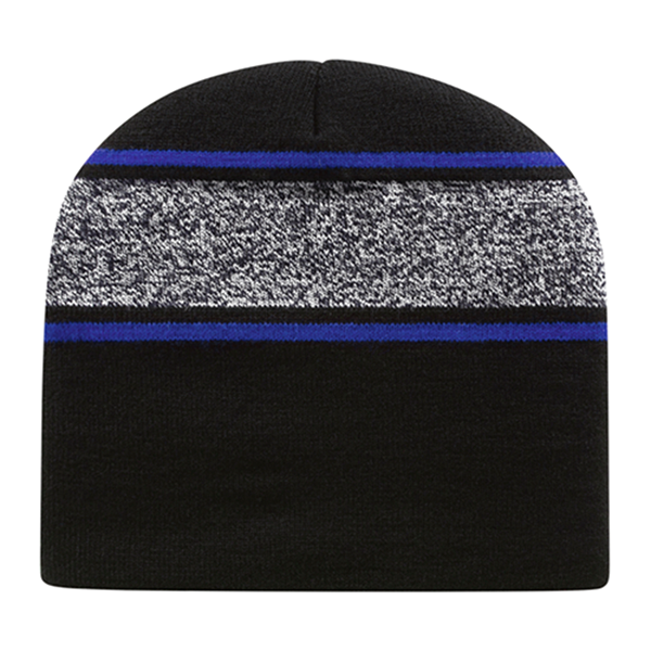 Cap America USA-Made Beanie RKV9 Variegated Striped Beanie