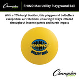 RHINO MAX UTILITY PLAYGROUND BALL 8.5" D