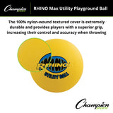 RHINO MAX UTILITY PLAYGROUND BALL 8.5" D