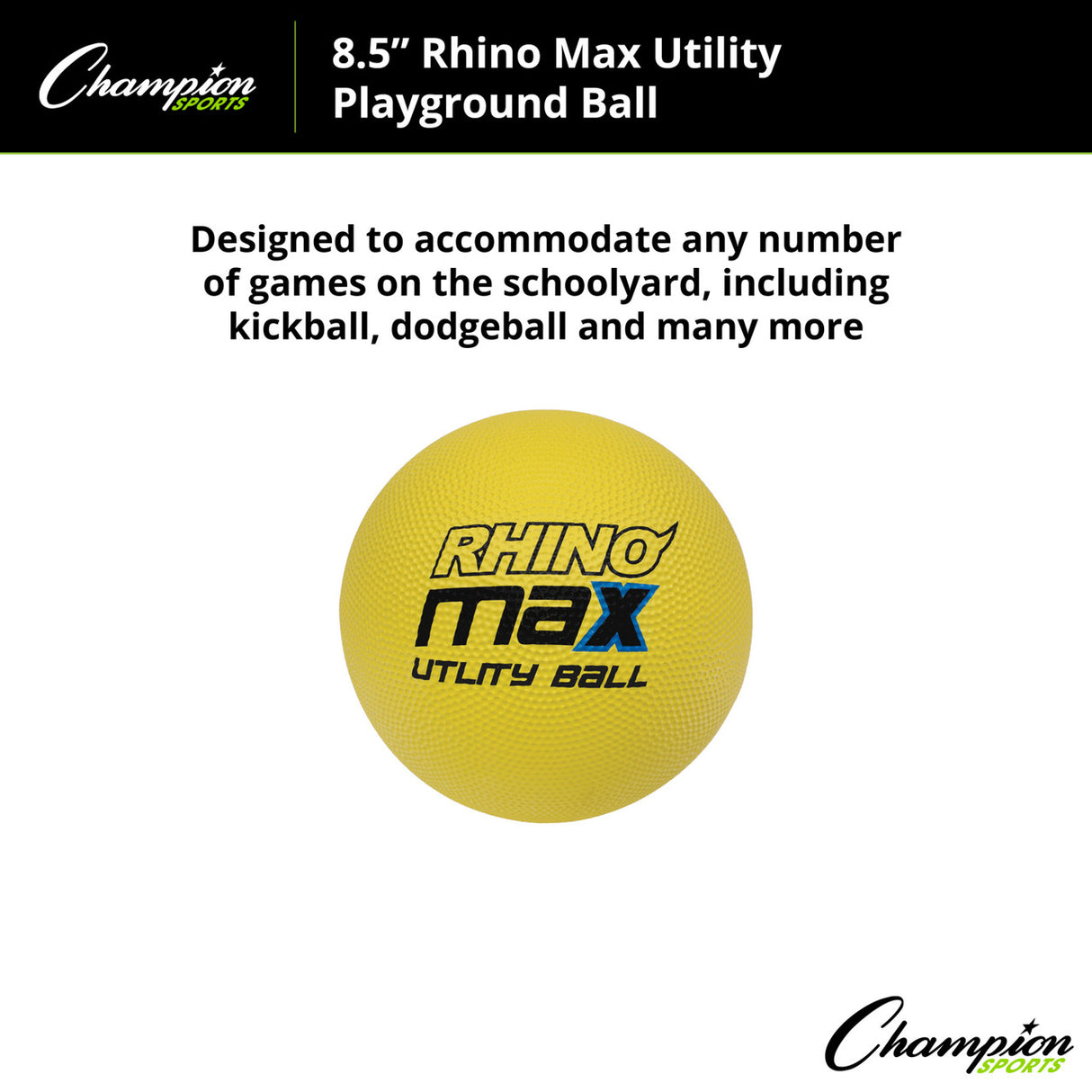 RHINO MAX UTILITY PLAYGROUND BALL 8.5" D