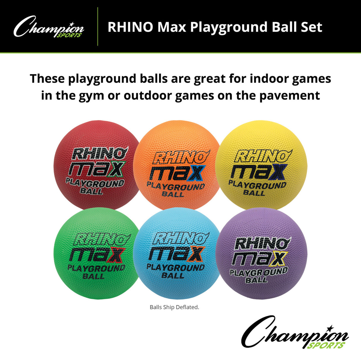 RHINO MAX PLAYGROUND BALL SET