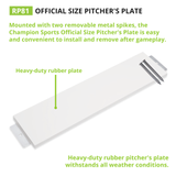 Champion Sports 2-SPIKE PITCHER'S PLATE OFFICIAL