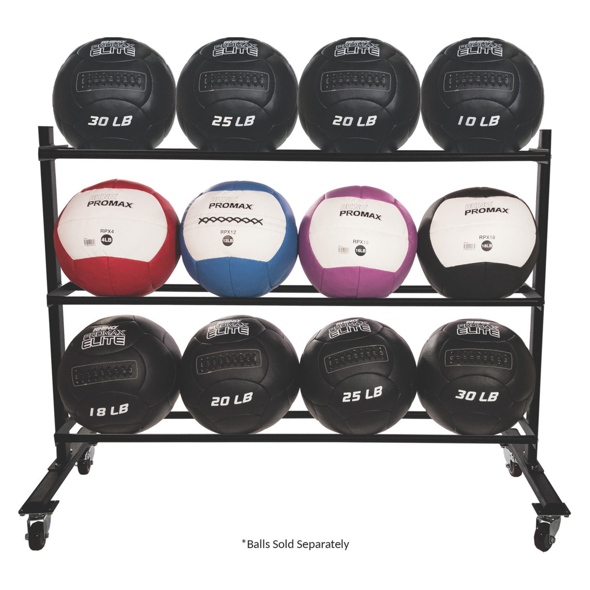 PROMAX 3-LEVEL MEDICINE BALL RACK