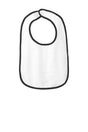Rabbit Skins ™ Infant Contrast Trim Terry Bib. RS1003 - Rabbit Skins RS1003 Infant & Toddler Rabbit Skins Black OSFA