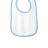 Rabbit Skins ™ Infant Contrast Trim Terry Bib. RS1003 - Rabbit Skins RS1003 Infant & Toddler Rabbit Skins Light Blue OSFA
