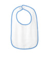 Rabbit Skins ™ Infant Contrast Trim Terry Bib. RS1003 - Rabbit Skins RS1003 Infant & Toddler Rabbit Skins Light Blue OSFA