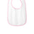 Rabbit Skins ™ Infant Contrast Trim Terry Bib. RS1003 - Rabbit Skins RS1003 Infant & Toddler Rabbit Skins Pink OSFA
