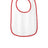 Rabbit Skins ™ Infant Contrast Trim Terry Bib. RS1003 - Rabbit Skins RS1003 Infant & Toddler Rabbit Skins Red OSFA