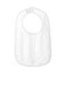 Rabbit Skins ™ Infant Contrast Trim Terry Bib. RS1003 - Rabbit Skins RS1003 Infant & Toddler Rabbit Skins White OSFA