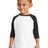 DISCONTINUED Rabbit Skins ™ Toddler Baseball Fine Jersey Tee. RS3330 - Rabbit Skins RS3330 Infant & Toddler Rabbit Skins White/ Black 2T