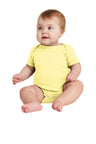 Rabbit Skins ™ Infant Short Sleeve Baby Rib Bodysuit. RS4400 - Rabbit Skins RS4400 Infant & Toddler Rabbit Skins Banana 06M