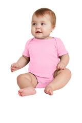 Rabbit Skins ™ Infant Short Sleeve Baby Rib Bodysuit. RS4400 - Rabbit Skins RS4400 Infant & Toddler Rabbit Skins