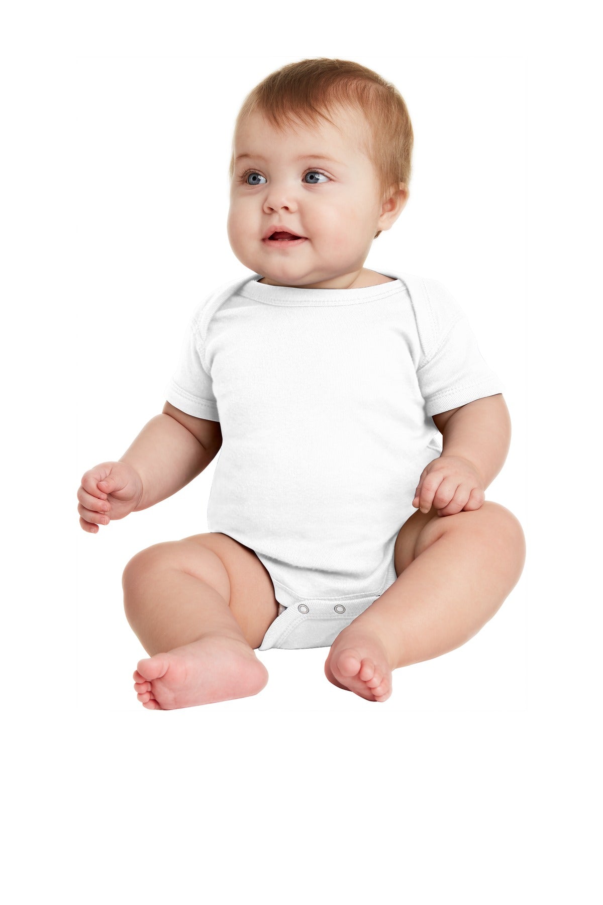 Rabbit Skins ™ Infant Short Sleeve Baby Rib Bodysuit. RS4400 - Rabbit Skins RS4400 Infant & Toddler Rabbit Skins