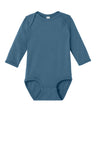 Rabbit Skins ™ Infant Long Sleeve Jersey Bodysuit RS4421 - Rabbit Skins RS4421 Infant & Toddler Rabbit Skins Indigo 06M