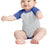 DISCONTINUED Rabbit Skins ™ Infant Baseball Fine Jersey Bodysuit. RS4430 - Rabbit Skins RS4430 Infant & Toddler Rabbit Skins Vintage Heather/ Vintage Royal 06M