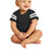 Rabbit Skins ™ Infant Football Fine Jersey Bodysuit. RS4437 - Rabbit Skins RS4437 Infant & Toddler Rabbit Skins Black/ White 06M