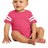 Rabbit Skins ™ Infant Football Fine Jersey Bodysuit. RS4437 - Rabbit Skins RS4437 Infant & Toddler Rabbit Skins Vintage Hot Pink/ Blended White 06M