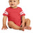 Rabbit Skins ™ Infant Football Fine Jersey Bodysuit. RS4437 - Rabbit Skins RS4437 Infant & Toddler Rabbit Skins Vintage Red/ Blended White 06M