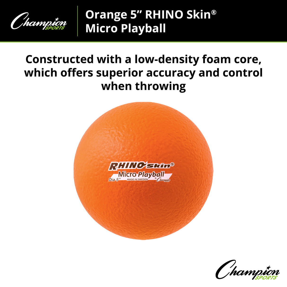 RHINO Skin 5" RHINO SKIN MICRO FOAM PLAYBALL
