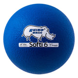 6" RHINO SKIN, LOW BOUNCE, SOFTI FOAM BALL SET OF 6 COLORS