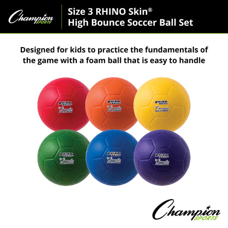 RHINO Skin RHINO SKIN HIGH BOUNCE SOCCER BALL SET SIZE 3