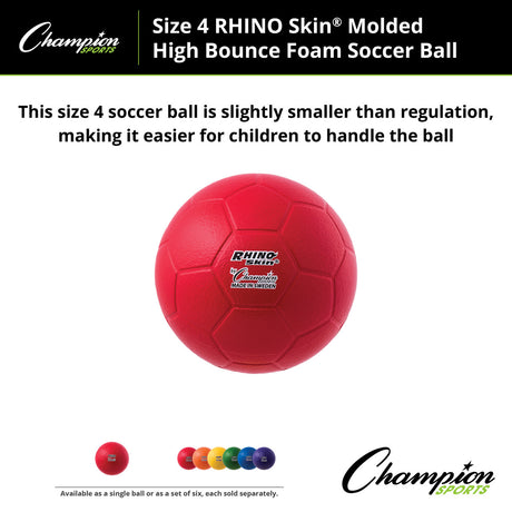 RHINO Skin RHINO SKIN MOLDED SOCCER BALL 8" D