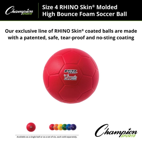 RHINO Skin RHINO SKIN MOLDED SOCCER BALL 8" D