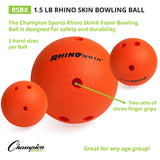 1.5 LB RHINO SKIN BOWLING BALL SINGLE IN ORANGE