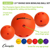 1.5 LB RHINO SKIN BOWLING BALL SINGLE IN ORANGE