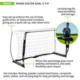 RHINO Flex RHINO FLEX PORTABLE SOCCER GOAL 3' X 5'