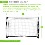 RHINO Flex RHINO FLEX PORTABLE SOCCER GOAL 3' X 5'